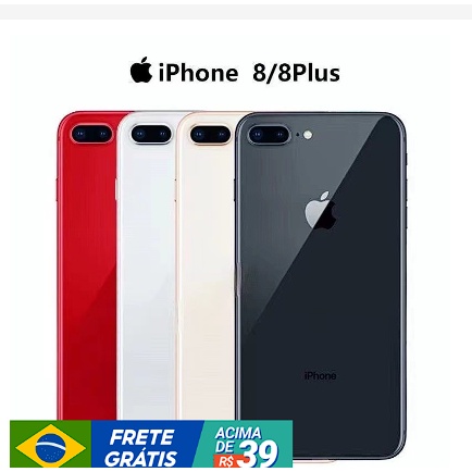 Celular Iphone 8 Plus 64gb e256Gb Barato Promoção Original Com Garantia com Kit Carregador Pronta Entrega