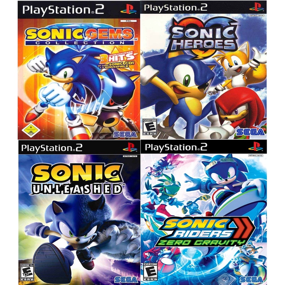 Sonic - Ps2 Coleção - 6 Jogos