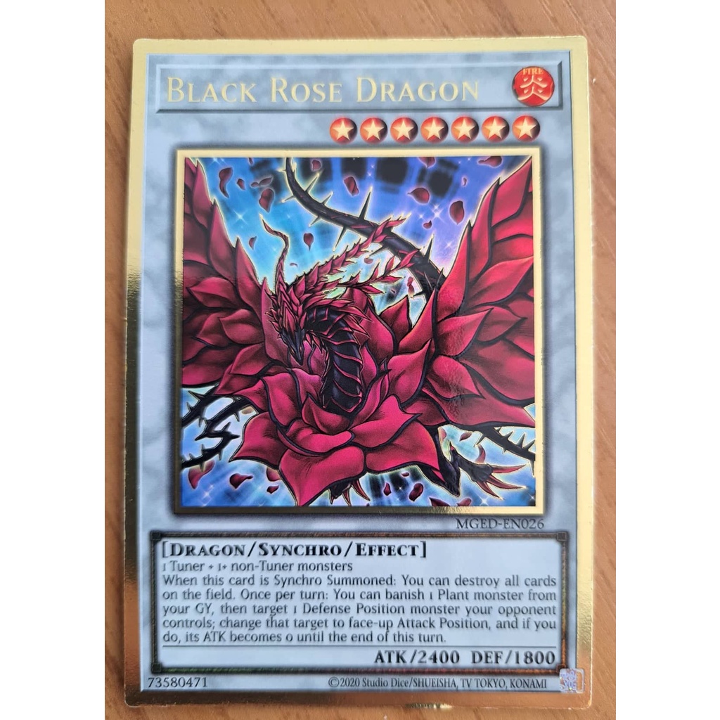 Yu-Gi-Oh! Black Rose Dragon – Ultra Rare 1st Edition – Holo English TCG Card