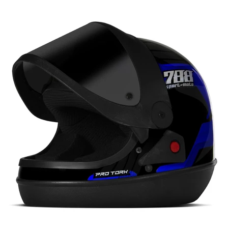 Capacete Automático Pro Tork Sport Moto 788 Viseira Fumê