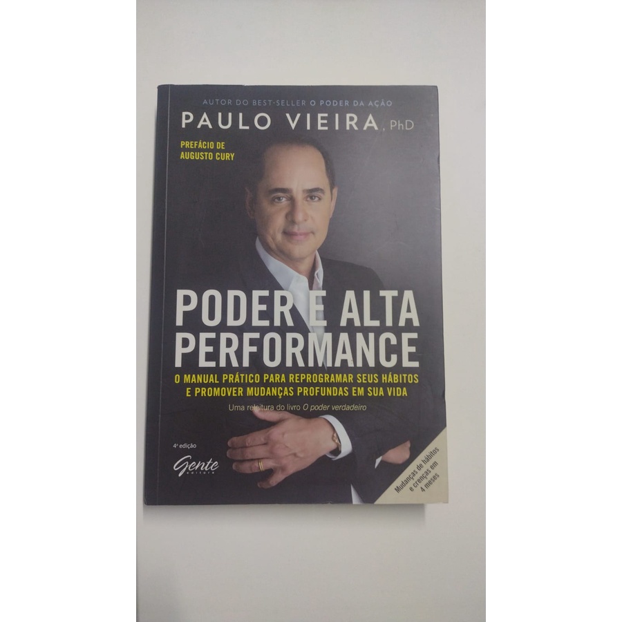 Livro Poder E Alta Performance Paulo Vieira Shopee Brasil