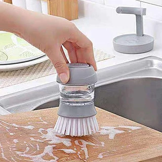 Escova Lava Louças Com Depósito e Suporte Cozinha Limpeza