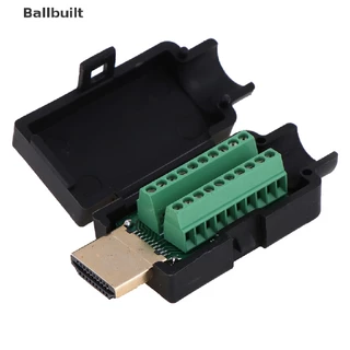 Terminais De Quebra De Plugue Ballbuilt HDMI Macho 19P Conector Sem Solda Com Tampa BR