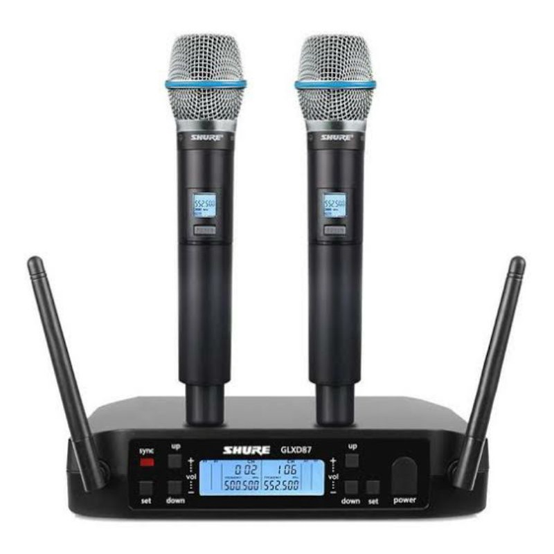 microfone shure glxd 4 duplo profissional beta 87a sistema digital ...