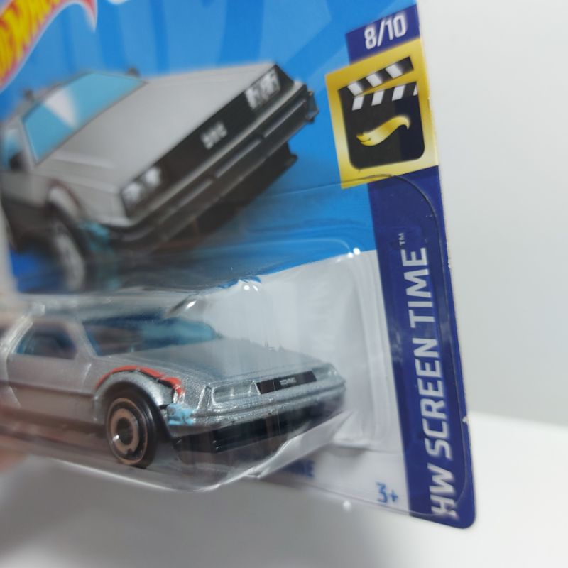 Hot Wheels Back To The Future Time Machine – Delorean DMC – Edición HW Screen Time 8/10 – Tarjeta Corta – Mattel 2022