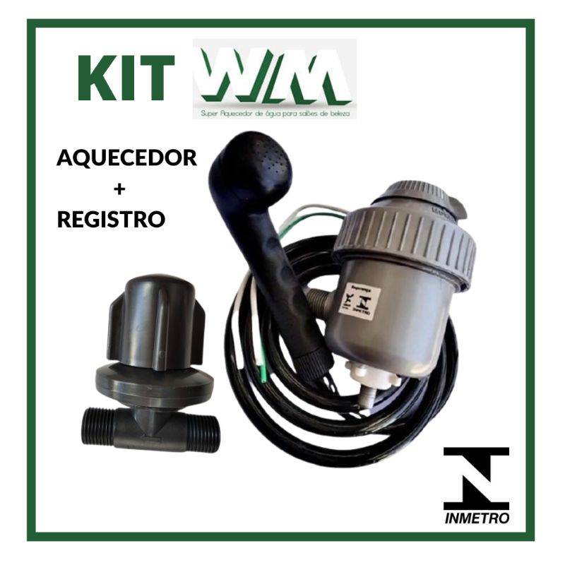 kit Aquecedor Lavatório WM + Registro