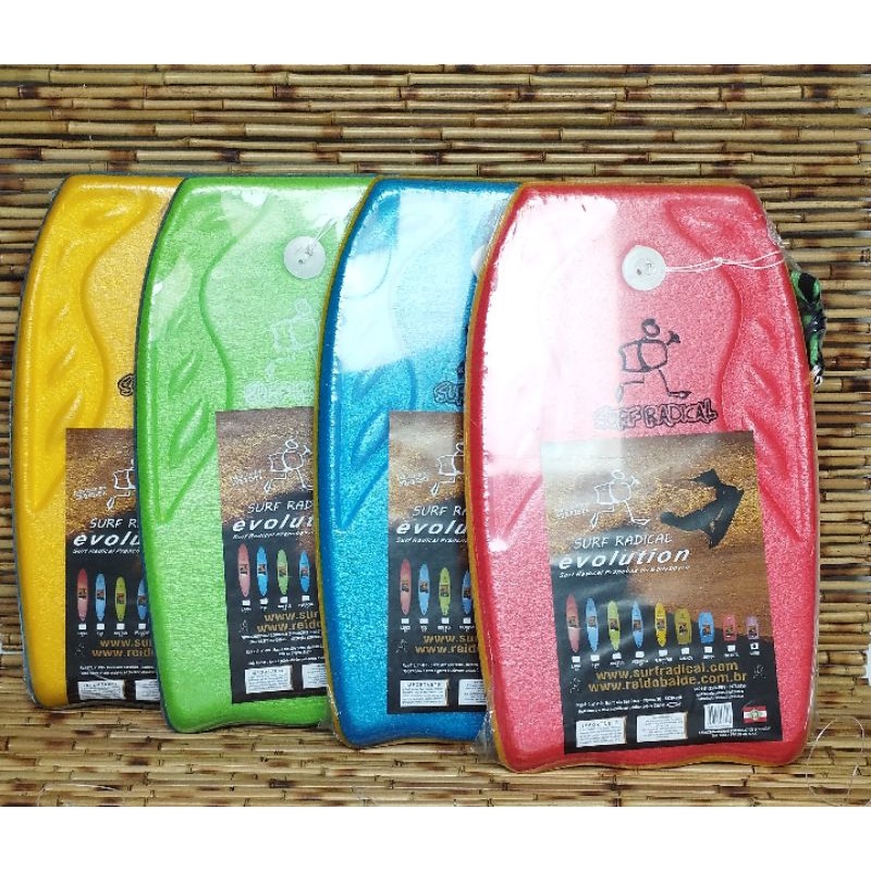 pranchas Surf Radical Body Board infantil mirim C/leashevolution