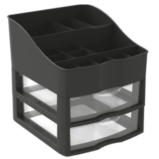 Organizador de Cosmético Porta Maquiagem 2 Gavetas Nitron