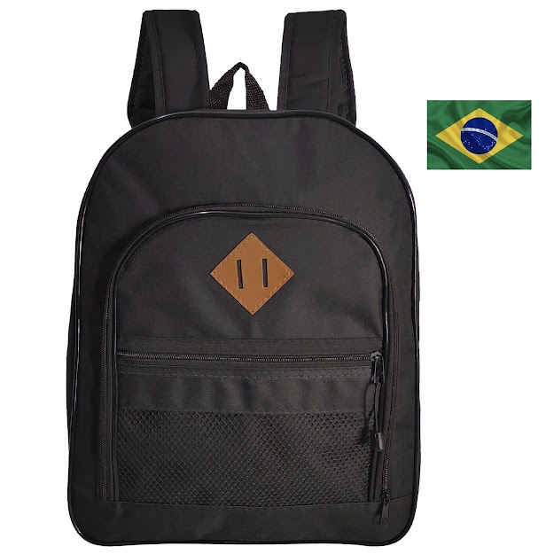 Mochila masculina feminina para trabalho Preta