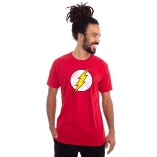 Camiseta Camisa Blusa Flash Logo Dc Comics Original Clube Comix