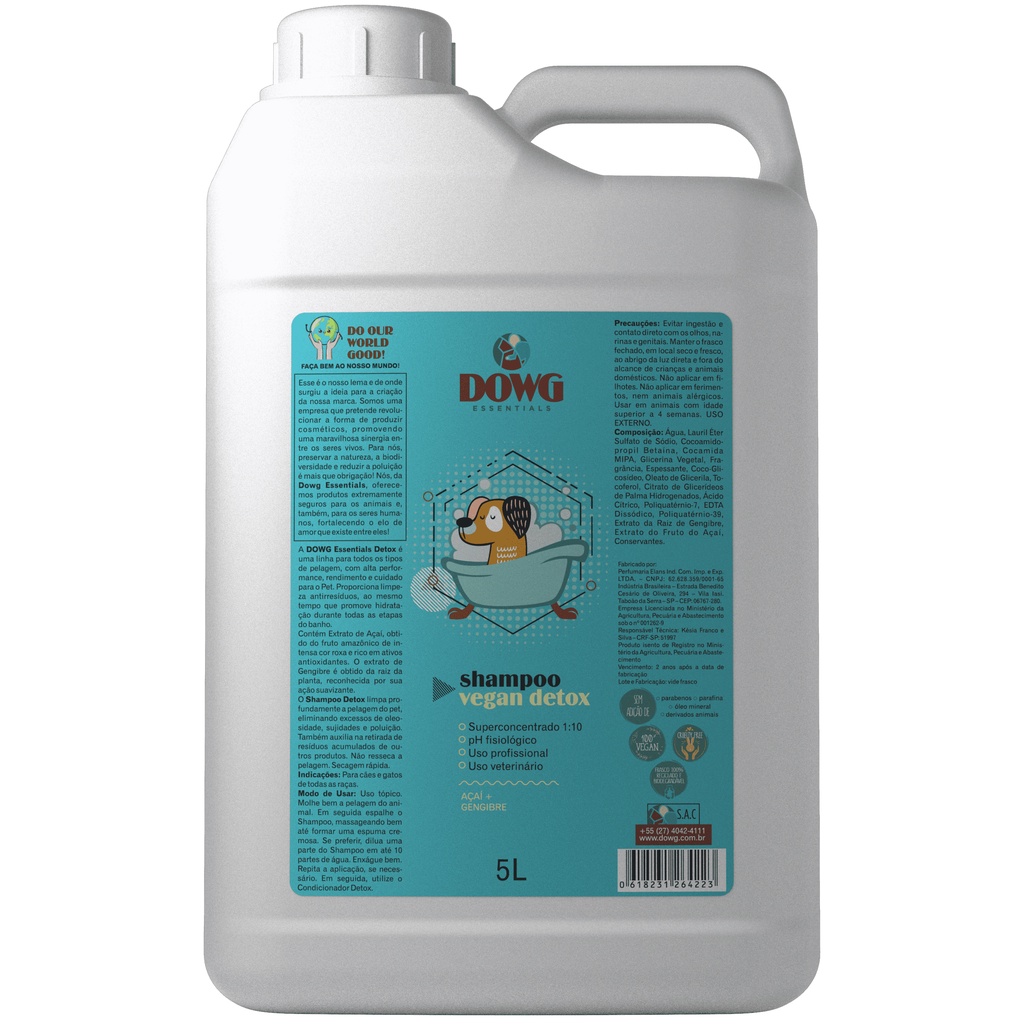 Vegan Detox Shampoo 5L Shopee Brasil