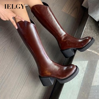 IELGY Salto Grosso Botas De Cavaleiro Feminino