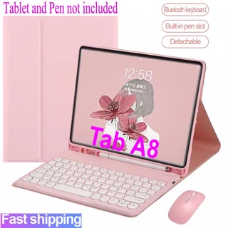Keyboard Cover For Samsung Galaxy Tab A8 10.5‘’ 2022 SM-X200 X205 Magnetic Detachable Wireless Bluetooth Keyboard Mouse Cover (Tablet not included)