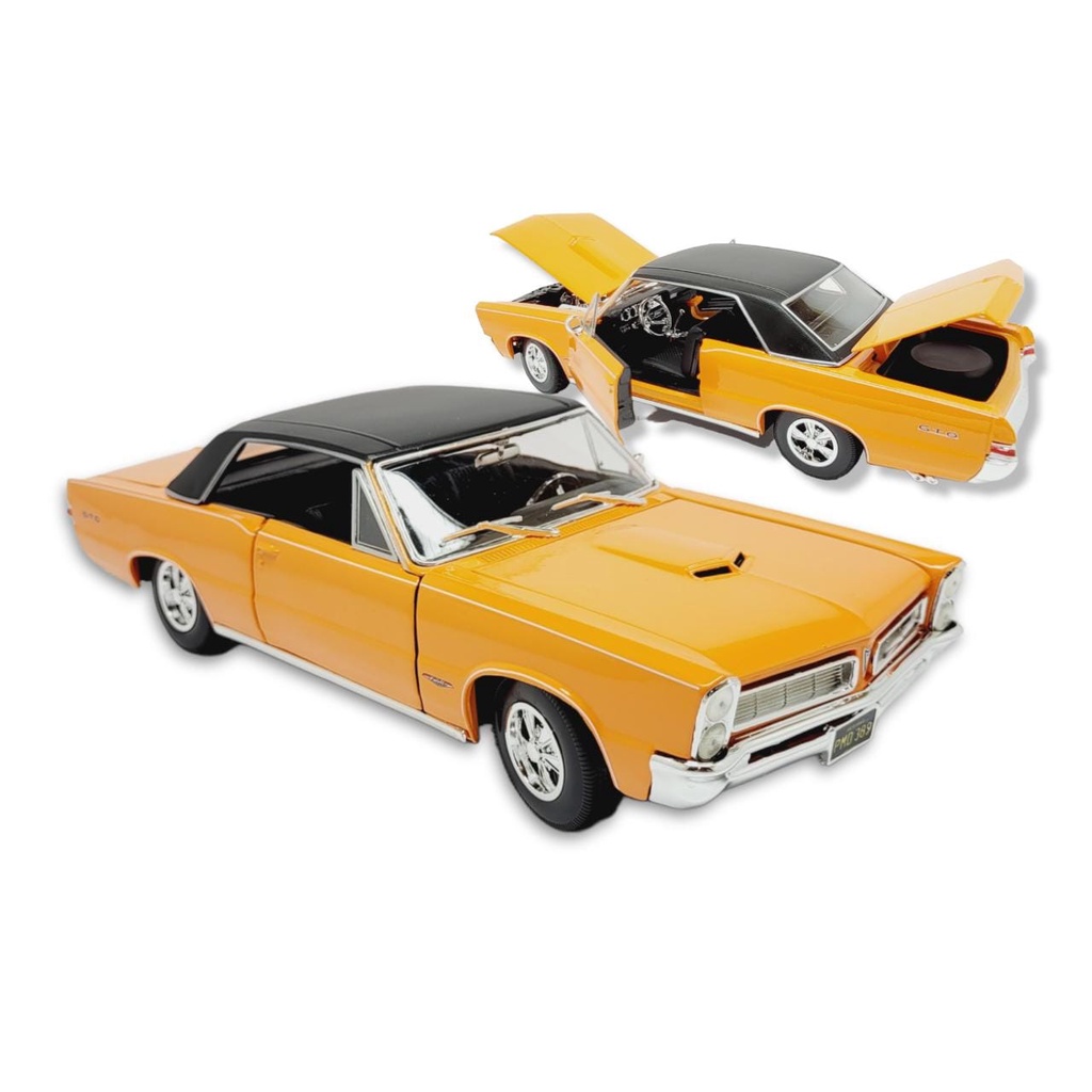 Miniatura Pontiac GTO 1965 Hurst 1/18 Metal Coleção Maisto