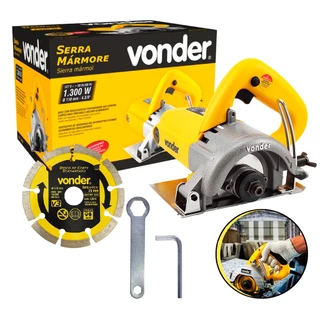Serra Mármore Smv1300s 1300W Tipo Makita Vonder Profissional + Disco Diamantado Grátis em Oferta na Shopee