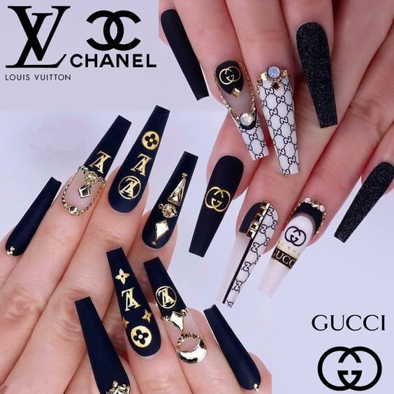 Cartela de Adesivo Das Marcas Famosas Chanel Louis Vuitton
