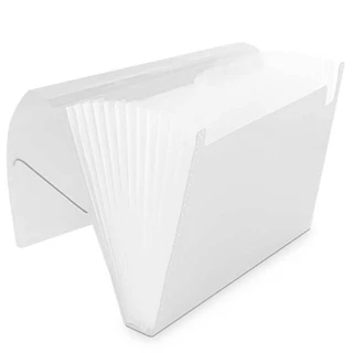 Pasta Sanfonada Cristal A4 C/12 Divisórias Acp em Oferta na Shopee