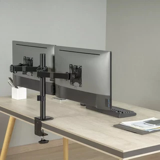 Suporte Para 2 Monitores Articulado Ajustável Monitor Suspenso