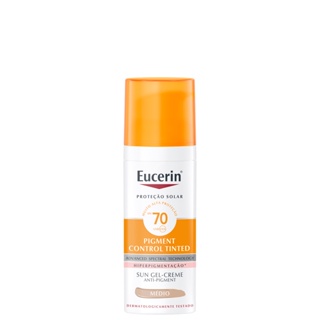 Protetor Solar Facial Eucerin Sun Pigment Control Tinted FPS70 Médio 50ml