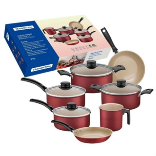 Kit Churrasco Tramontina Jumbo Aço Inox Cabo em Madeira com Garfo e Faca 12  Peças - Shopping TudoAzul