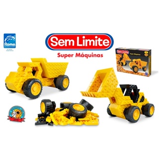 Bloco Montar Sem Limites 428 Peças Super Máquinas 556 Roma Jensen