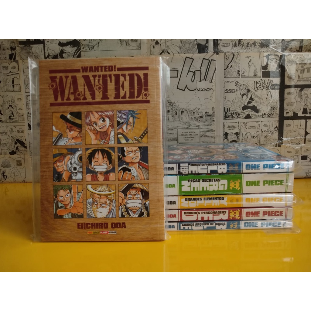 Mangá One Piece - Databooks + Wanted - LEIA A DESCRIÇÃO!