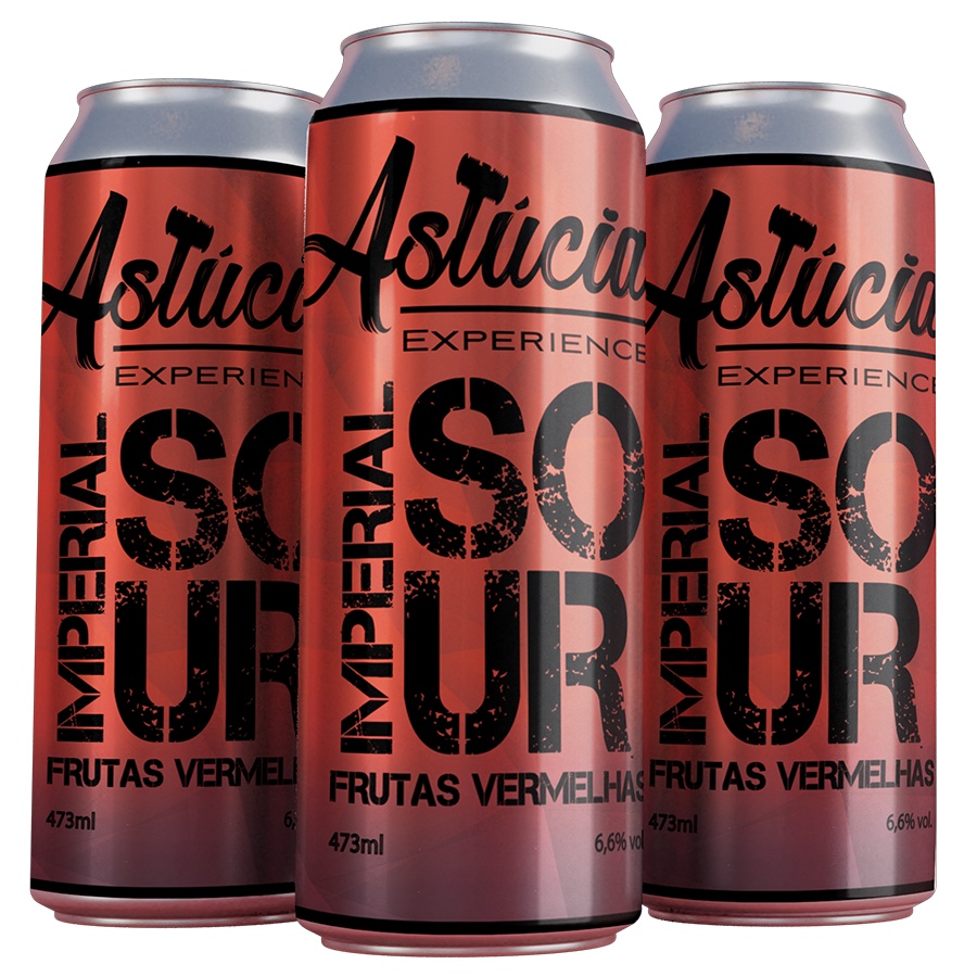 Cerveja Astúcia Experience Imperial Sour - Frutas Vermelhas - Lata ...