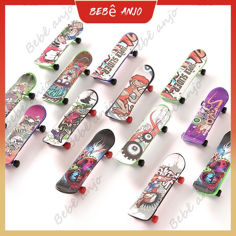 Compra online de Plástico mini dedo skate fingerboard brinquedos dedo  scooter skate embarque clássico chique jogo