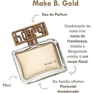 Perfume Make B. Gold Eau De Parfum O Boticário Feminino 75ml