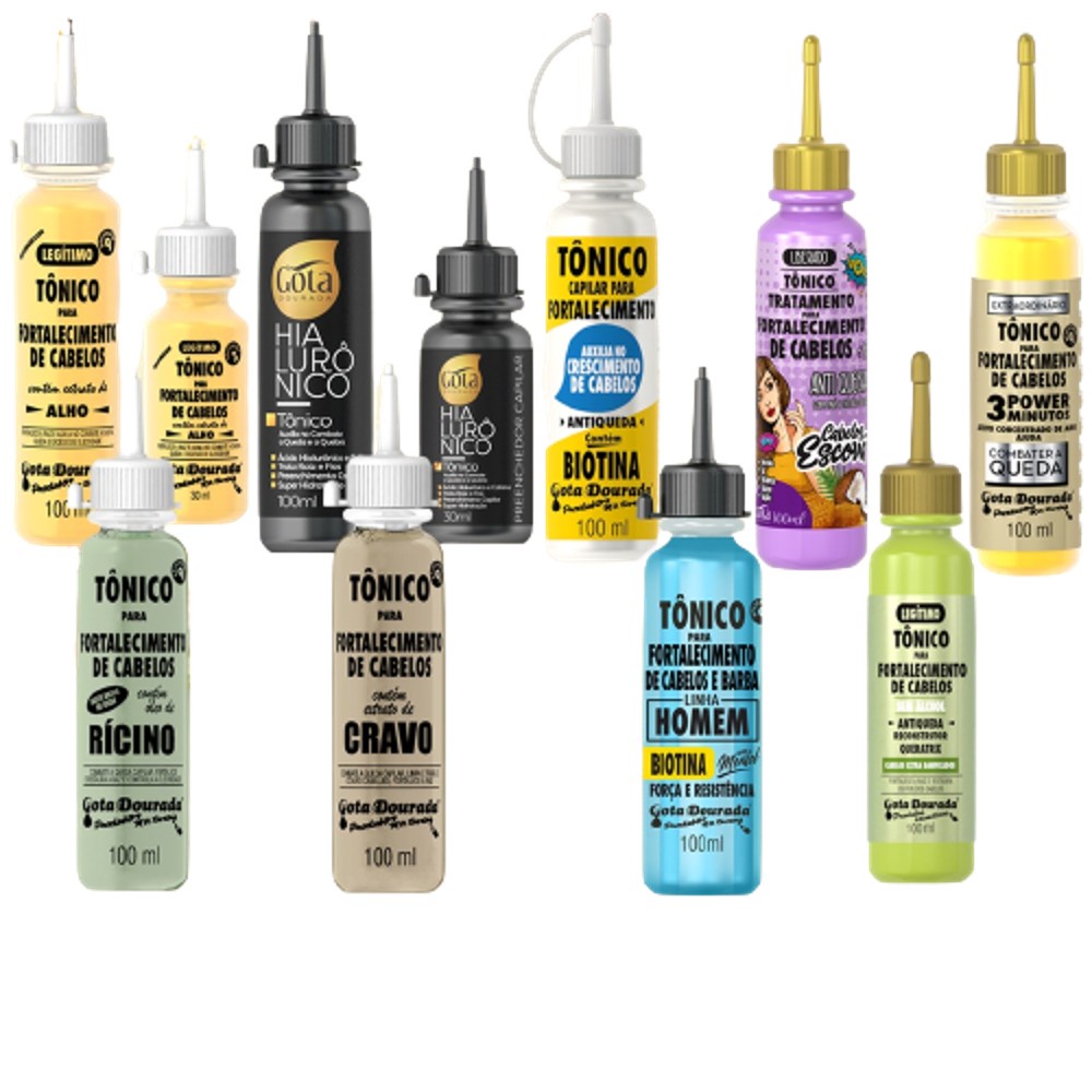 Tônico Capilar Gota Dourada Tratamento Crescimento Fortalecimento