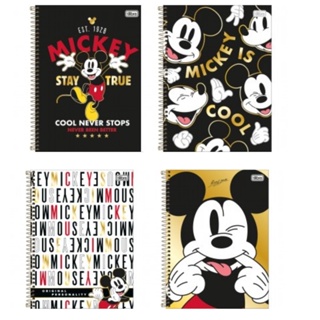 Caderno Espiral Capa Dura Universitário 10 Matérias Mickey Tilibra
