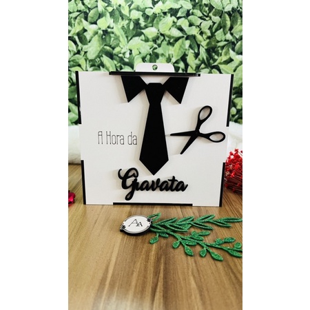 caixa casamento a hora da gravata mdf | Shopee Brasil