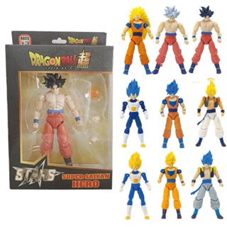 Dragon Ball Z Action Figure, Super Saiyajin, Cabelo Azul, Vegeta IV,  Figurinhas Vegetto Son Goku, Boneca Modelo em PVC, Presentes Infantis, 22cm