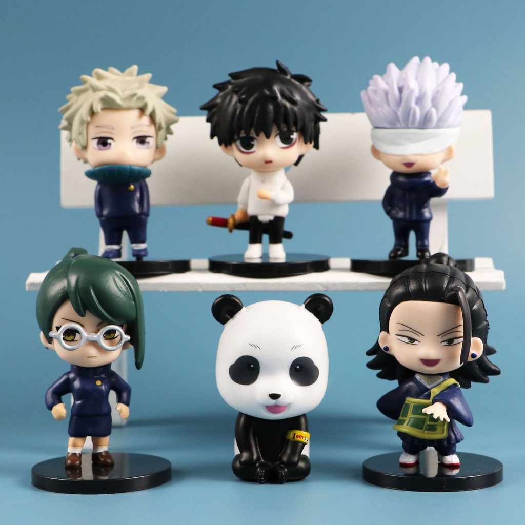 Miniboneco de anime, conjunto de figuras de personagens de anime fofos,  coleção de bonecos de PVC, topo de bolo, planta, decoração de automóvel,  presente de Dia dos Namorados