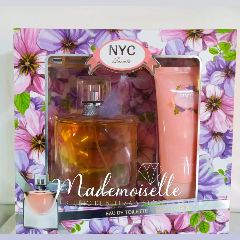 Kit perfume feminino lá vida es Bella nyc 3 pcs
