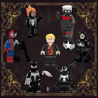 Deadpool Carnage Venom Marvel Aniversário Brinquedos Educativos Para Crianças De Bricolage Blocos De Construção Minifiguras Tijolos Filme