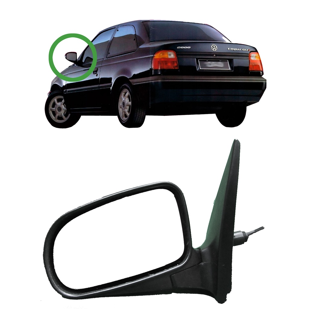 Retrovisor Volkswagen Logus e Pointer 1993 1994 1995 1996 1997 1998 ...