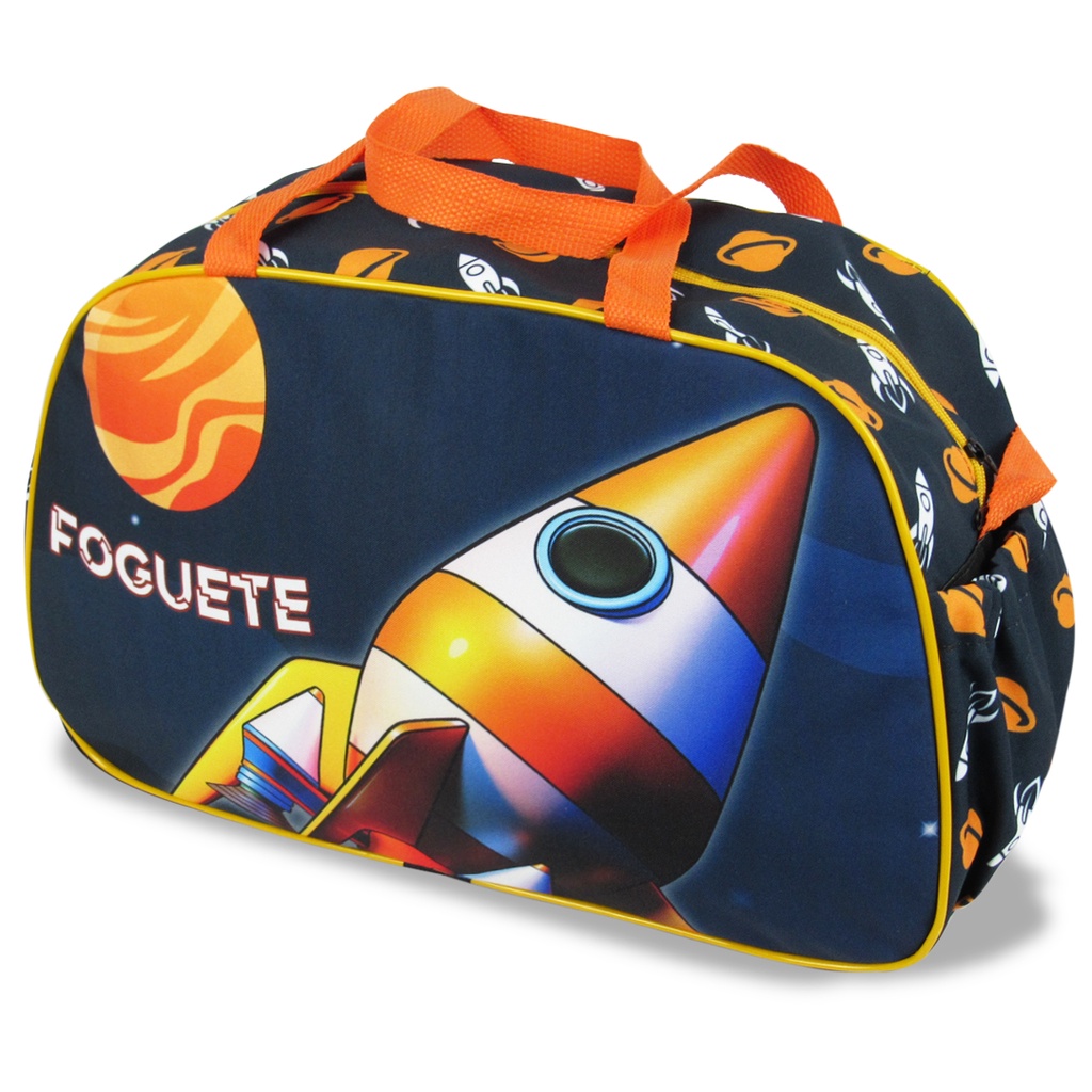 Bolsa Infantil Para Viagem e Passeio Foguete