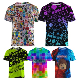 Crianças crianças Roblox Rainbow Friends Imprimir T-shirt de manga curta Tee  Tops