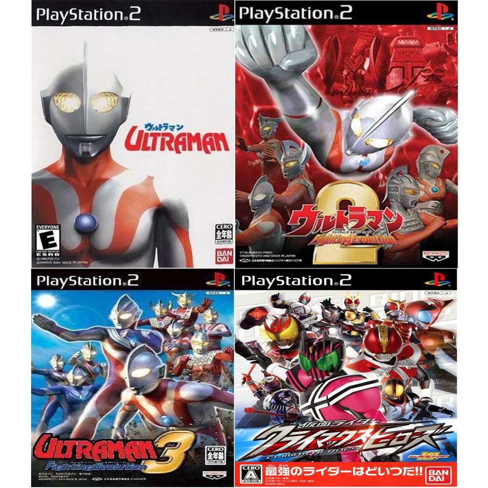 Kit Ultraman Collection + Kamen Rider Climax Heroes com 4 Jogos (PS2 ...