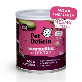 Ração Úmida Pet Delícia Gatos Maravilha de Frango - 320g