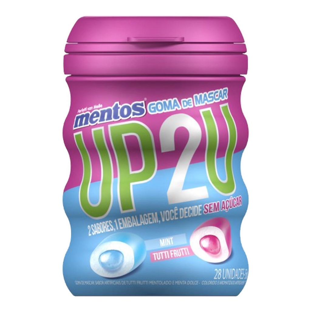 Goma de Mascar UP2U MENTOS 56g | Shopee Brasil