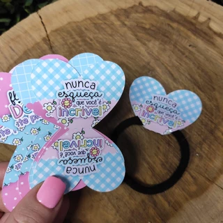 Tag Personalizada para Xuxinha ou Pulseira formato Coração Mimo Cliente