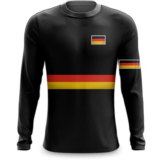 Camiseta de pesca Alemanha cor preto