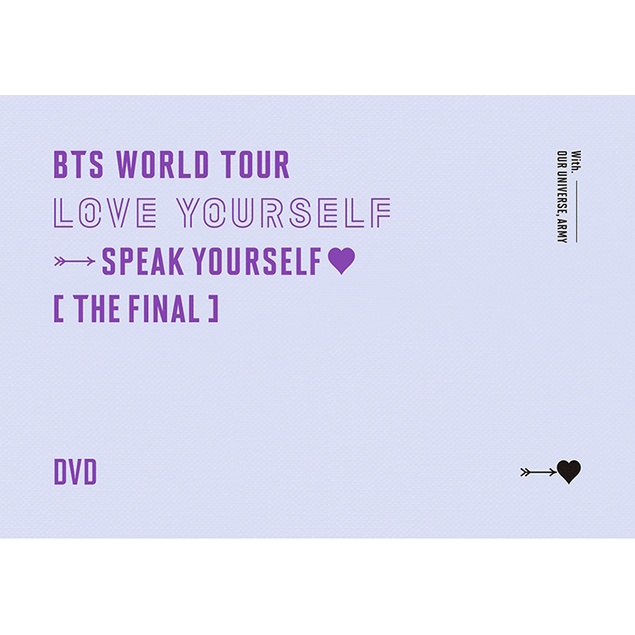 BTS WORLD TOUR 'LOVE YOURSELF : SPEAK YOURSELF' [THE FINAL] DVD