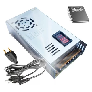 Fonte Automotiva Chaveada 13,8 -15V 120 Amperes. Suporta 120 + Extensao Cabo 110v / 220v Com Voltimetro Vermelho 120A 600W 12V 13.8V + ACOMPANHA MANUAL DE INSTAÇÃO + 6 MESES DE GARANTIA
