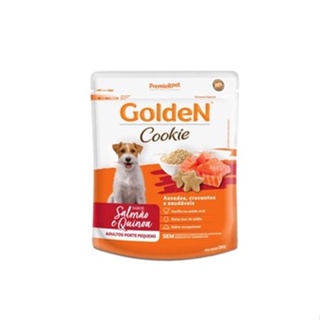 Cookie Golden Cães Adultos Porte Pequeno Salmão e Quinoa 350 g COMBO COM 6 PACOTES