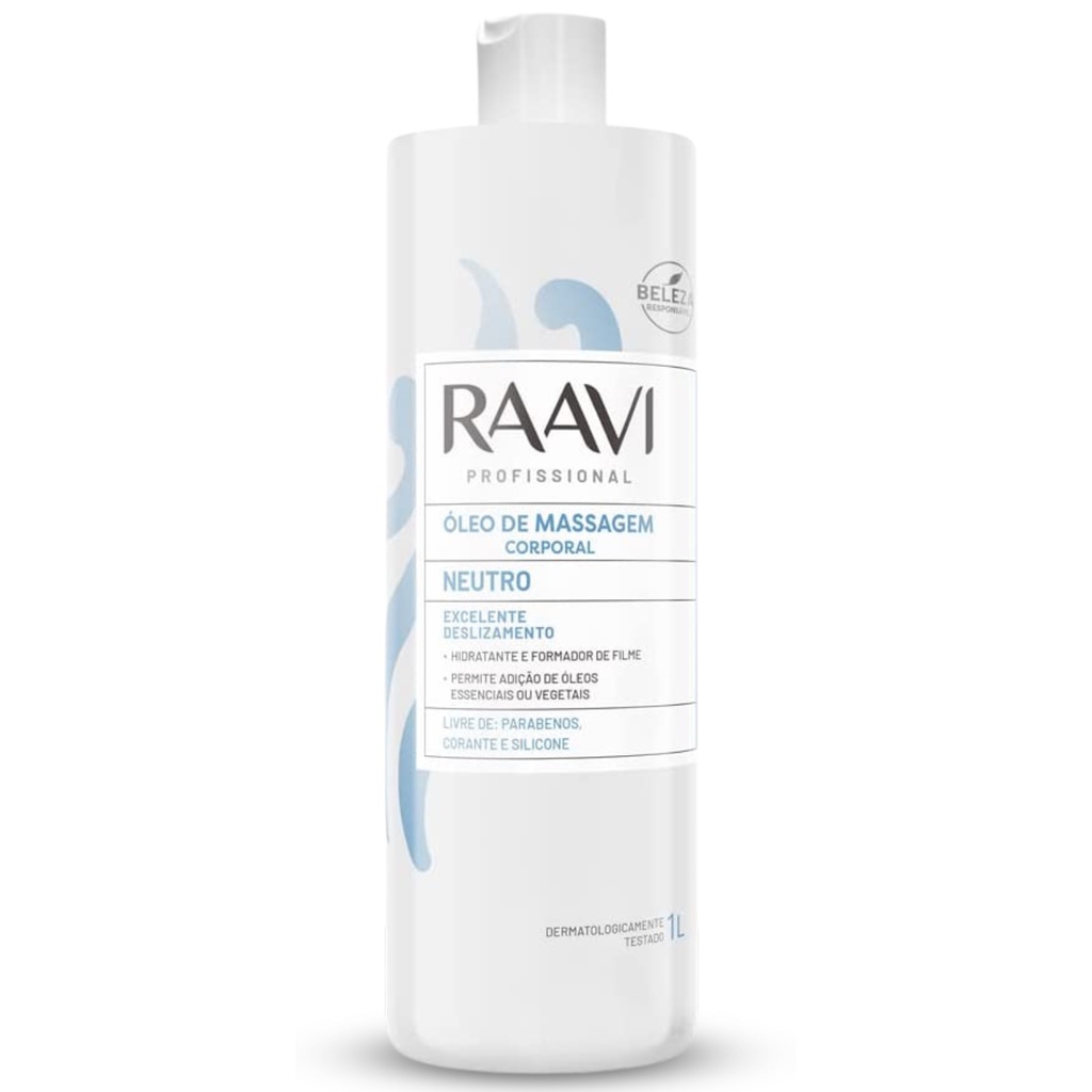 Imagem do produto Óleo para Massagem Neutro Corporal Raavi 1kg Premium - Produto Original