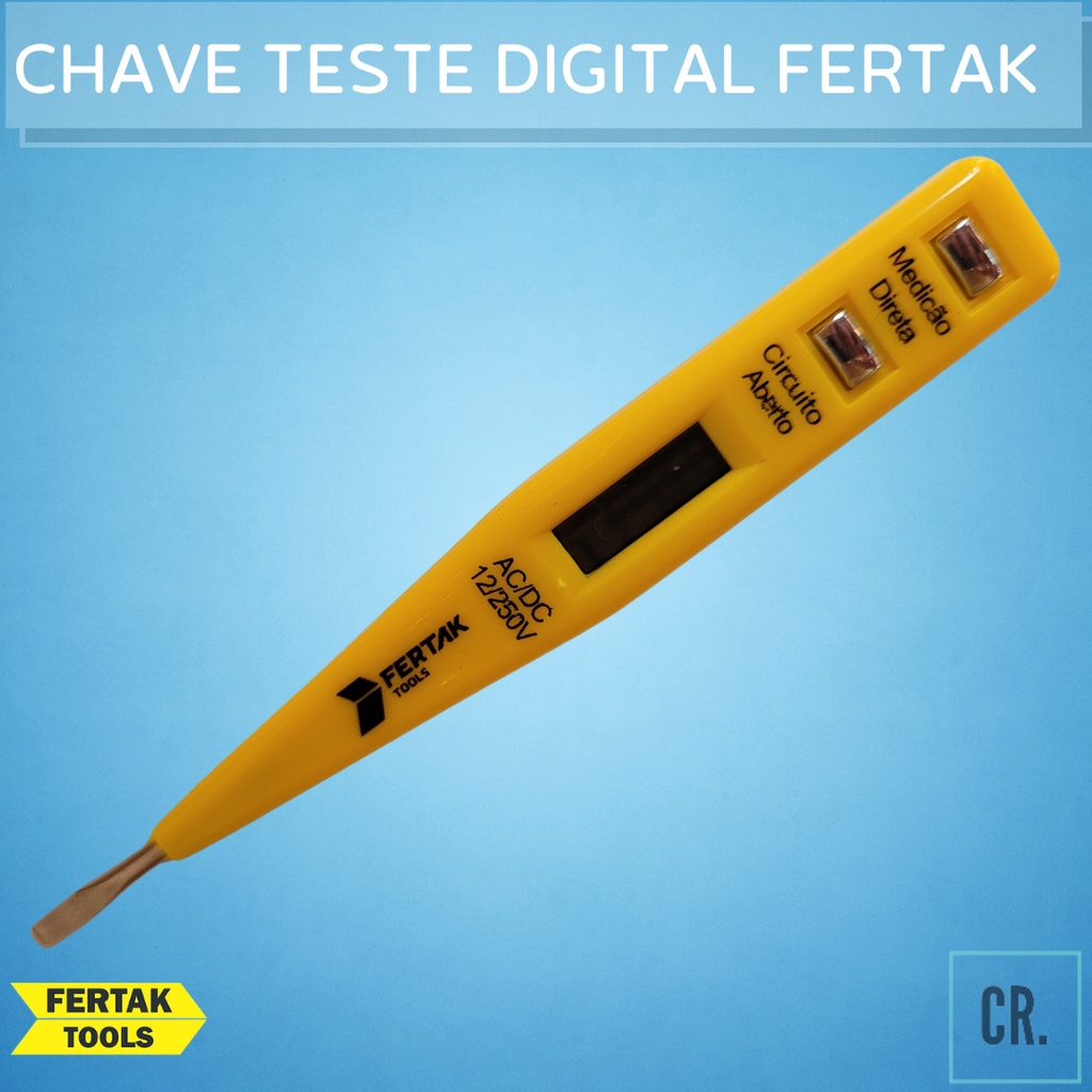 Chave Teste Digital Medidor De Voltagem Corrente 12v A 220v