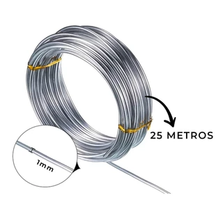 Arame Galvanizado Etilux Multiuso Espessura 1mm Rolo Com 25 metros